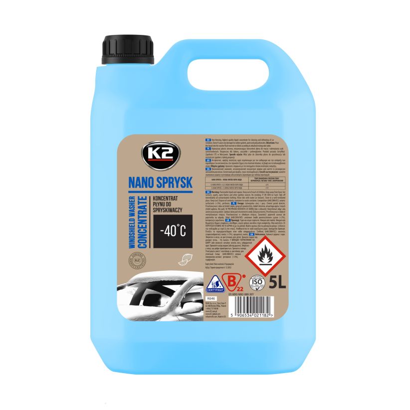 K2 Nano Spray -40°C 5L - Winter Windshield Concentrate