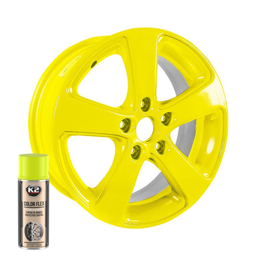 K2 Color Flex 400ml - Yellow Peelable Rubber Paint
