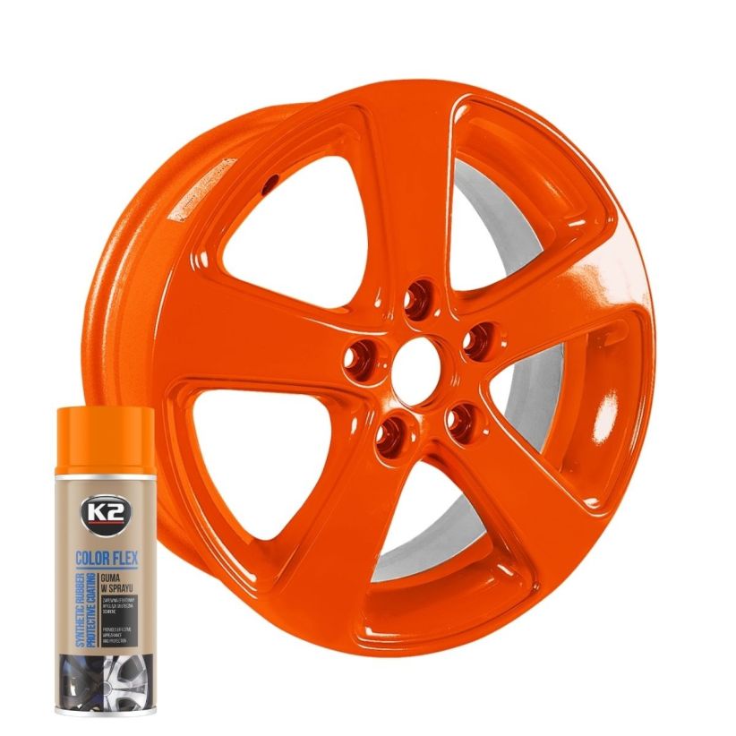 K2 Color Flex 400ml - Orange Peelable Rubber Paint