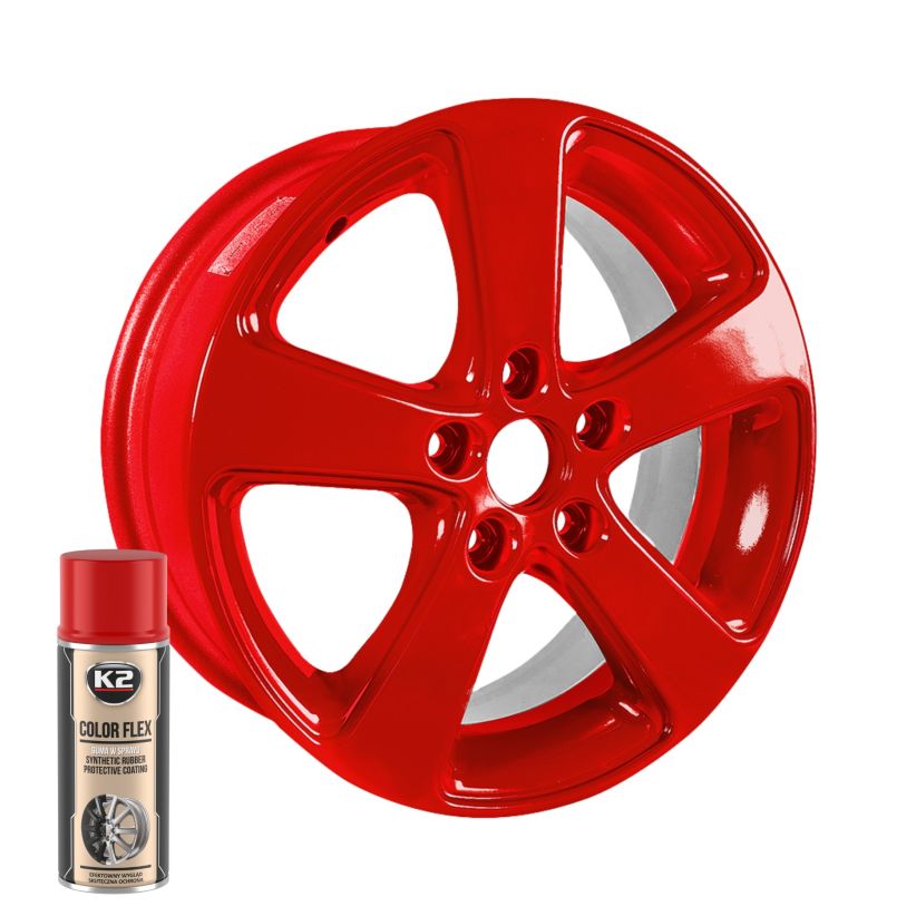 K2 Color Flex 400ml - Red Peelable Rubber Paint