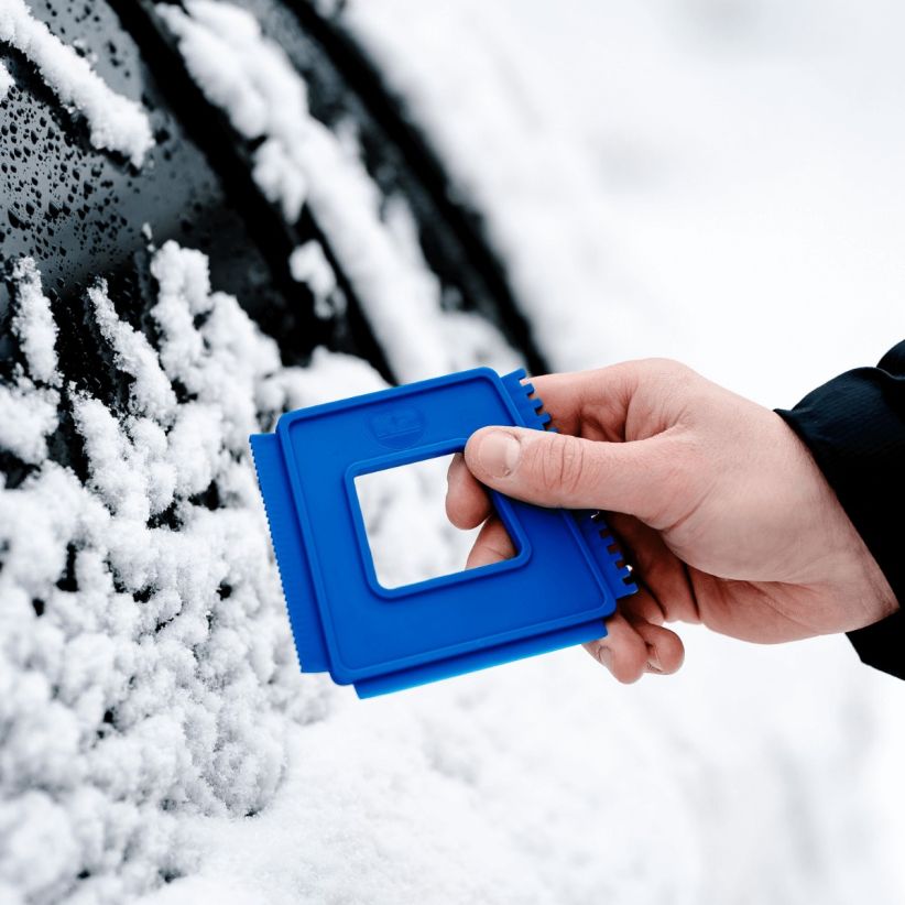 K2 Plastic Ice Scraper with Rubber Blade