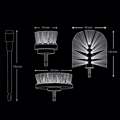 K2 Brill PRO - Professional Drill Brush Set