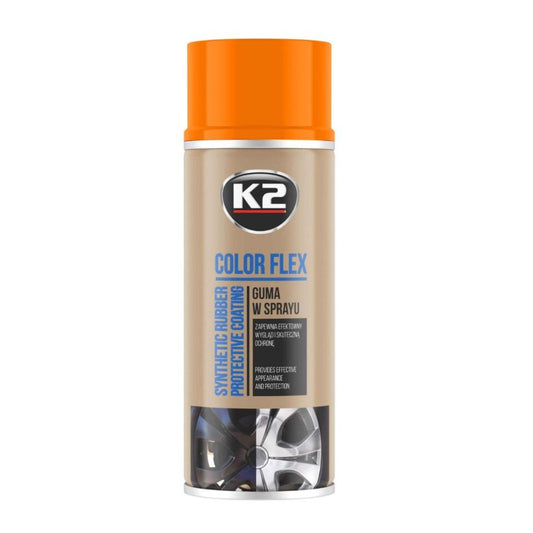 K2 Color Flex 400ml - Orange Peelable Rubber Paint
