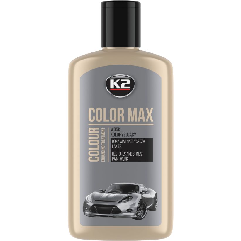 K2 Color Max 250ml - Colored Wax Polish - Silver