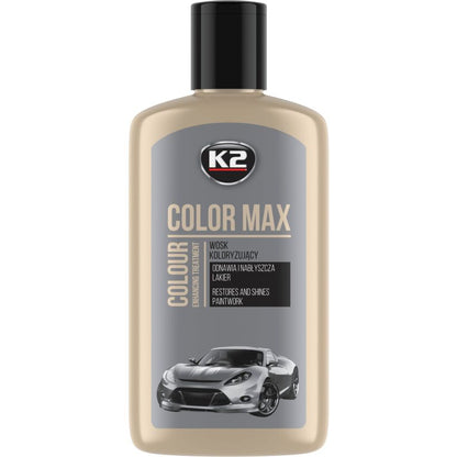 K2 Color Max 250ml - Colored Wax Polish - Silver