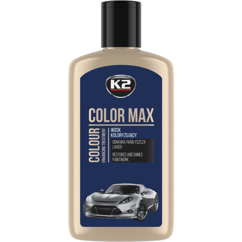 K2 Color Max 250ml - Colored Wax Polish - Navy Blue
