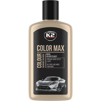 K2 Color Max 250ml - Colored Wax Polish - Black