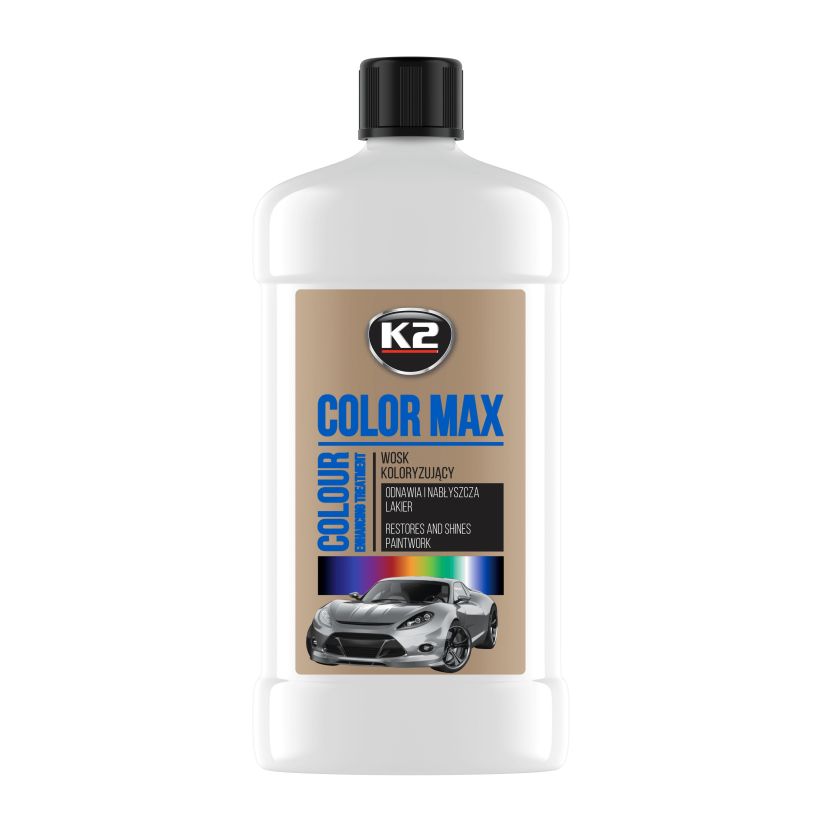K2 Color Max 500ml - Colored Wax Polish - White
