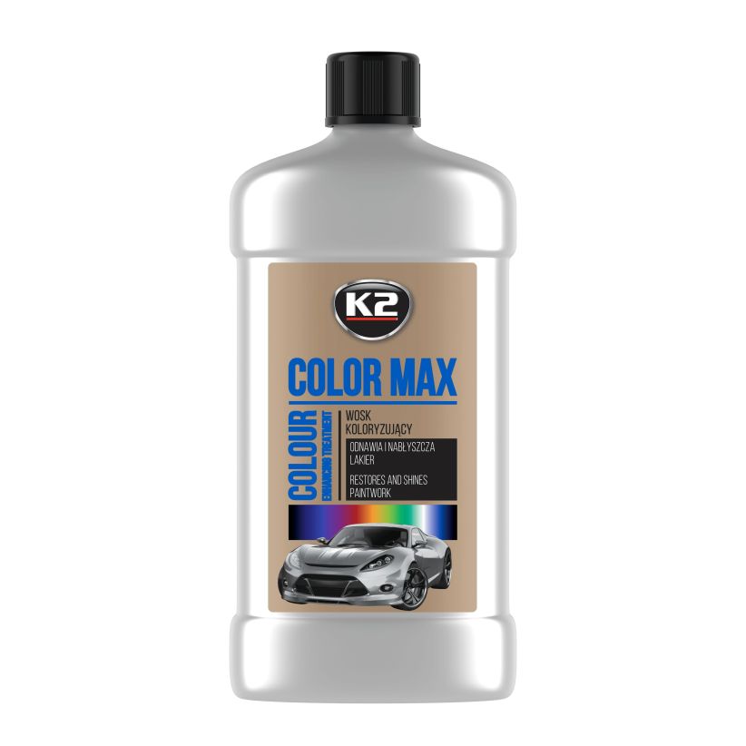 K2 Color Max 500ml - Colored Wax Polish - Silver