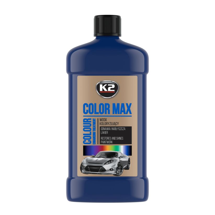 K2 Color Max 500ml - Colored Wax Polish - Navy Blue