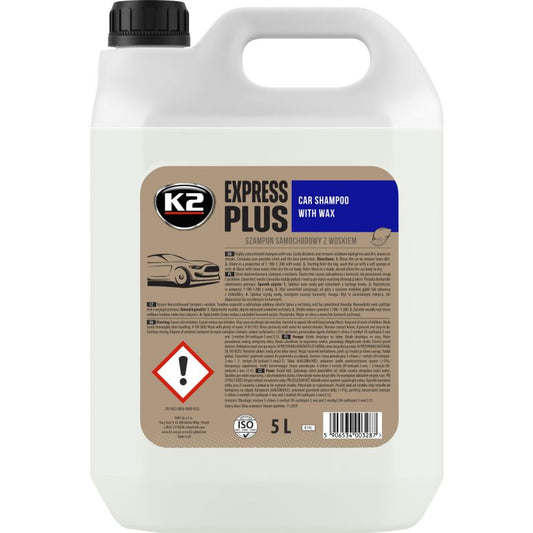 K2 Express Plus 5L - Car Shampoo with Wax
