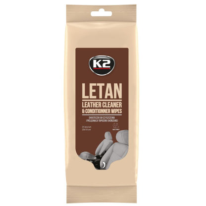 K2 Letan Wipes - Leather Upholstery Wipes