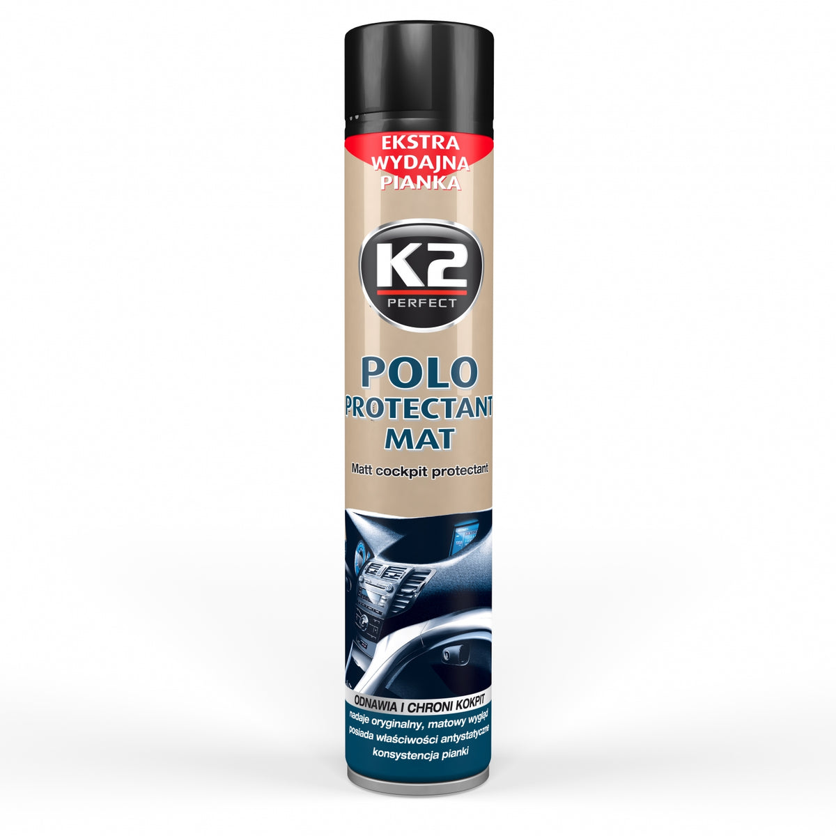 K2 Polo Protectant 750ml Mat - Dashboard & Plastic Protectant