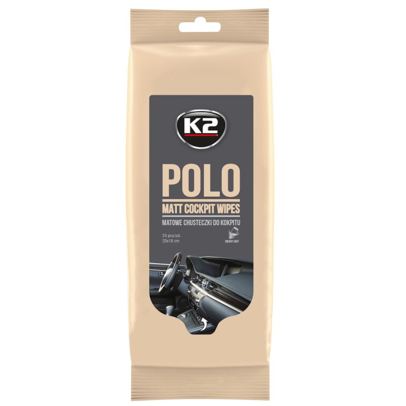 K2 Polo Matt Wipes - Matte Dashboard & Plastic Wipes