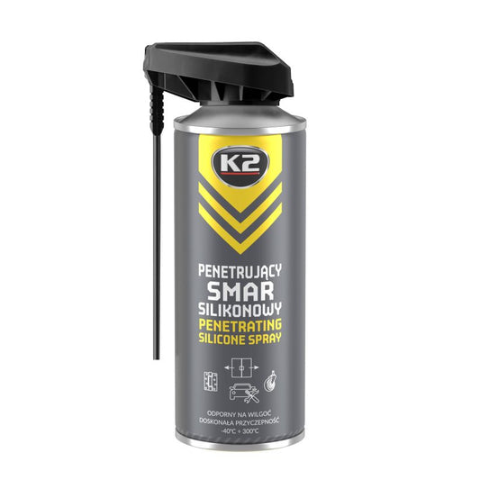 K2 Smar Silicony 400ml - Silicone Grease Spray
