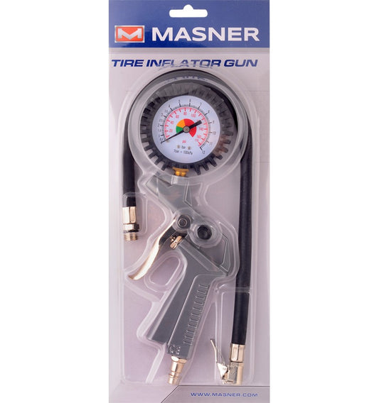 K2 Tire Inflator Gun with Pressure Gauge