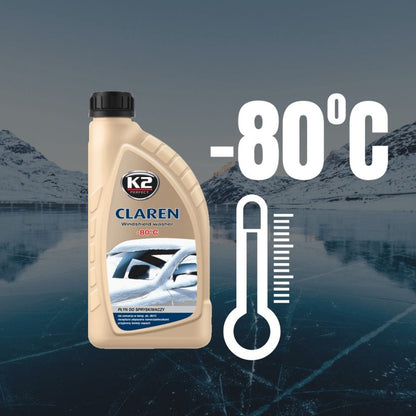 K2 Claren -80°C 1L - Winter Windshield Concentrate