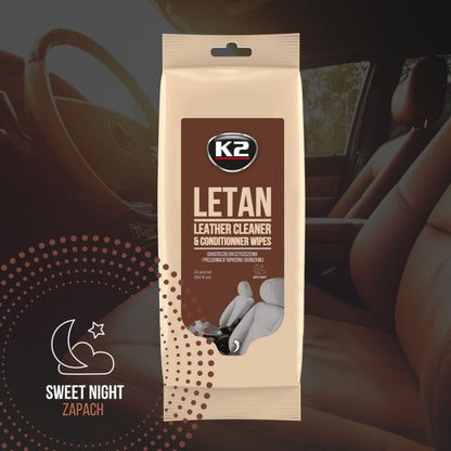 K2 Letan Wipes - Leather Upholstery Wipes