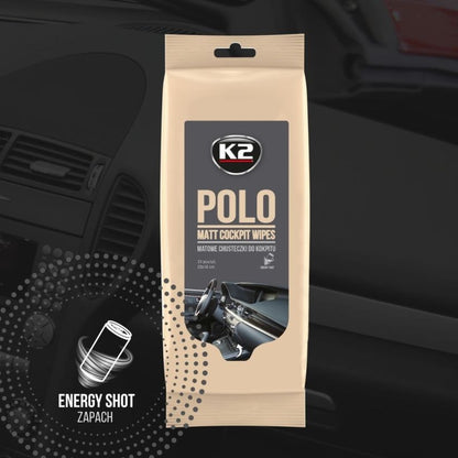 K2 Polo Matt Wipes - Matte Dashboard & Plastic Wipes
