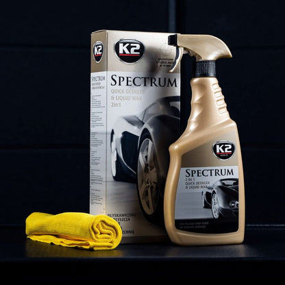 K2 Spectrum 700ml - Synthetic Liquid Wax (Quick Detailer) Box