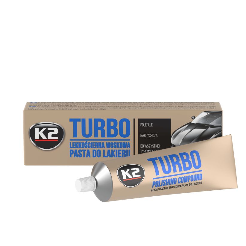 K2 Turbo Tempo 120g - Light-Abrasive Polish Paste with Wax