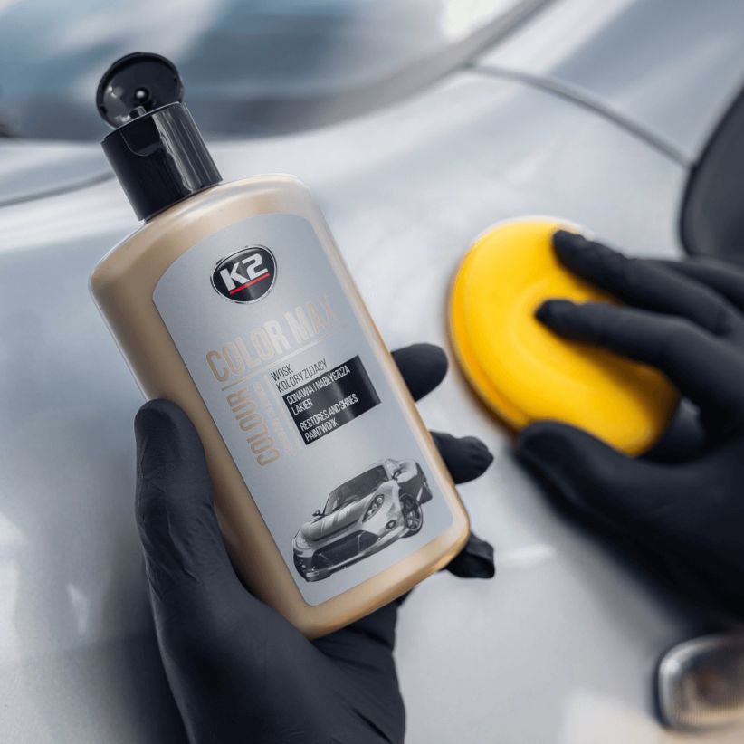 K2 Color Max 250ml - Colored Wax Polish - Silver