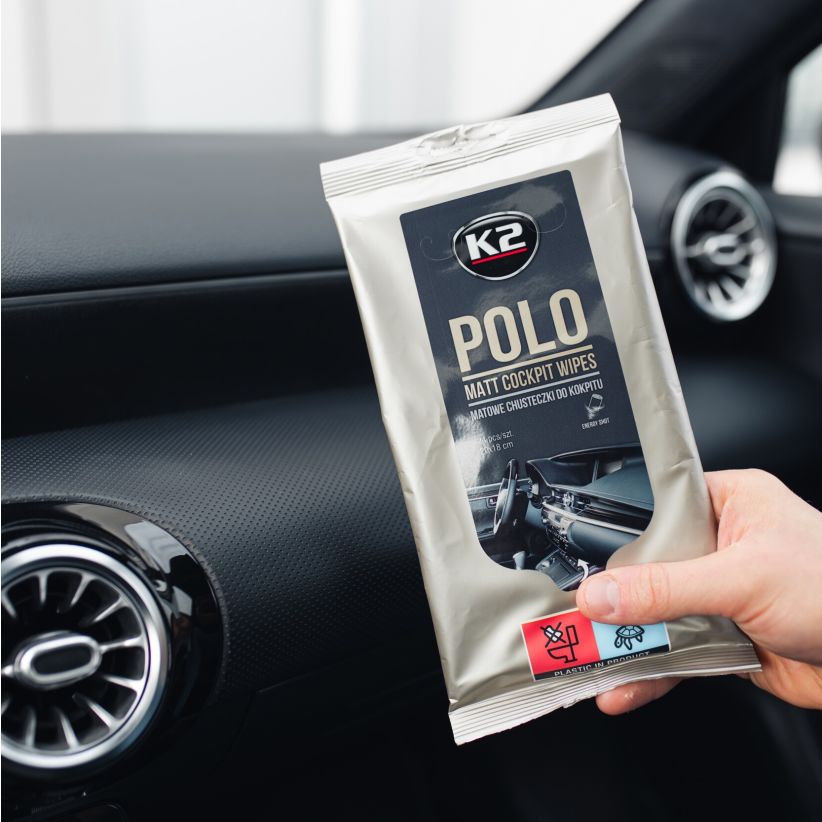 K2 Polo Matt Wipes - Matte Dashboard & Plastic Wipes