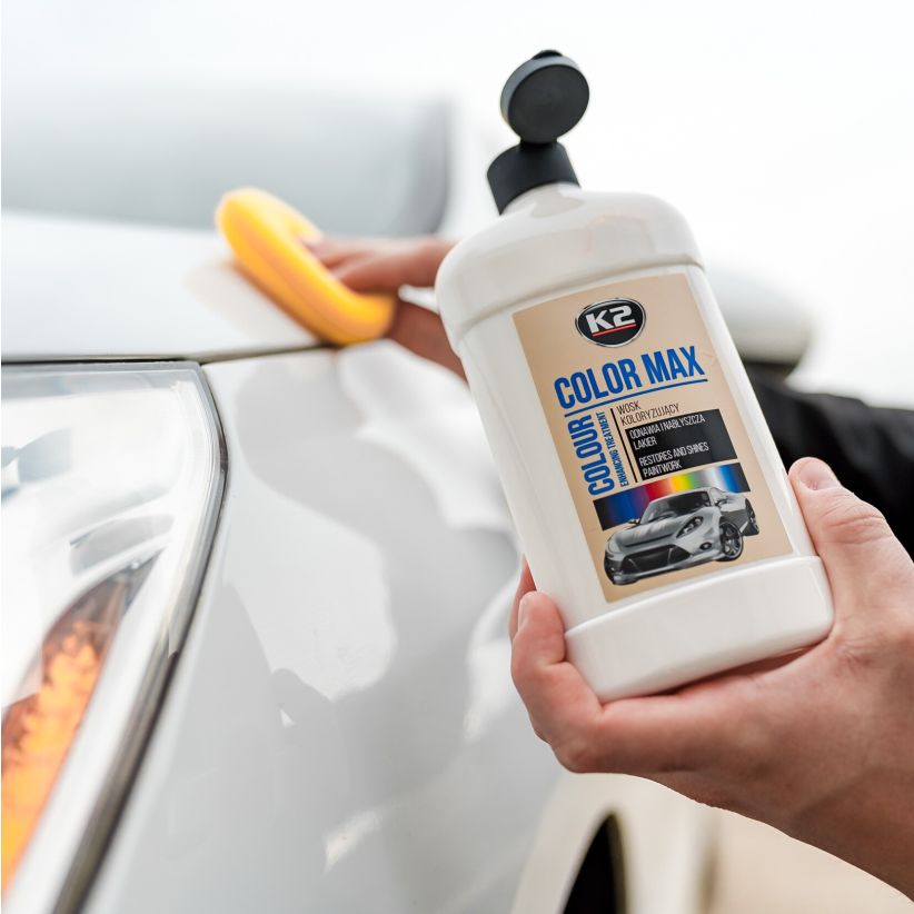 K2 Color Max 500ml - Colored Wax Polish - White