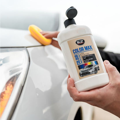 K2 Color Max 500ml - Colored Wax Polish - White