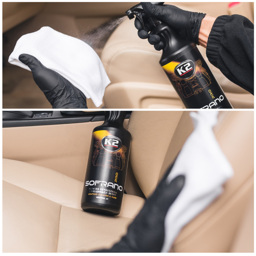 K2 Sofrano Pro 1L - Professional Leather Cleaner & Care