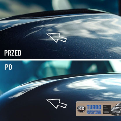 K2 Turbo Tempo 120g - Light-Abrasive Polish Paste with Wax