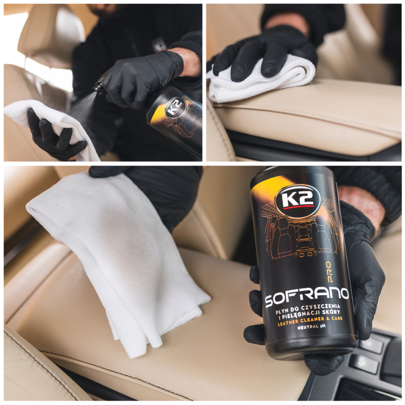 K2 Sofrano Pro 1L - Professional Leather Cleaner & Care