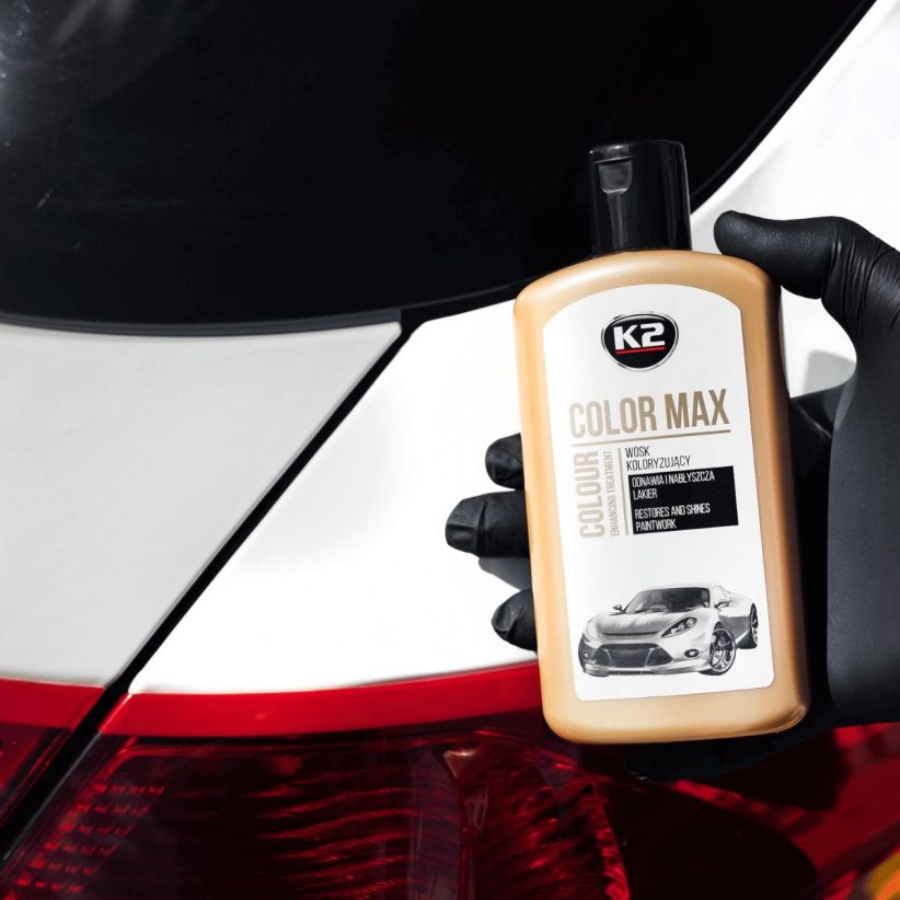 K2 Color Max 250ml - Colored Wax Polish - White