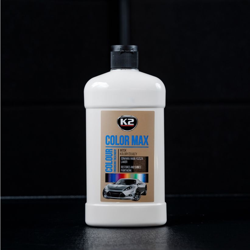 K2 Color Max 500ml - Colored Wax Polish - White