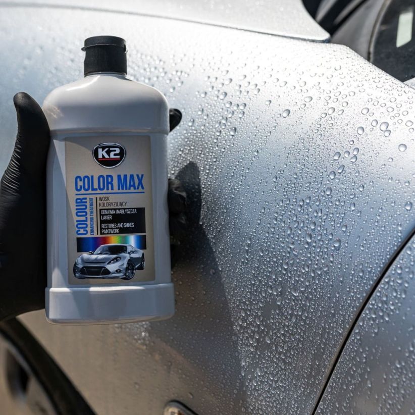 K2 Color Max 500ml - Colored Wax Polish - Silver